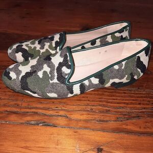 Anthropologie Jon Josef Gatsby Camo Print Loafers